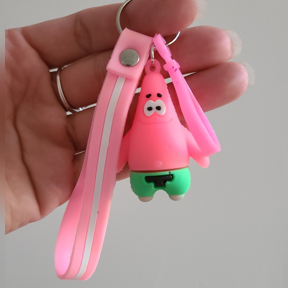 Patrick Keychain, SpongeBob SquarePants Accessories, Bag Charm, Patrick Star
